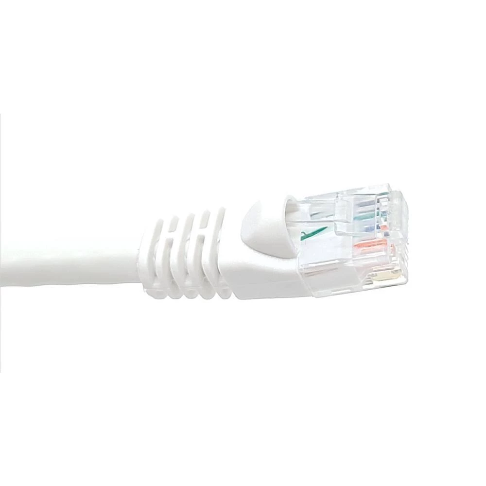 50 ft. Cat6 Molded Snagless RJ45 UTP Networking Patch 24 AWG Cable, White by Micro Connectors, Inc 4 50 ft. Cat6 Molded Snagless RJ45 UTP Networking Patch 24 AWG Cable, White by Micro Connectors, Inc - Image 4