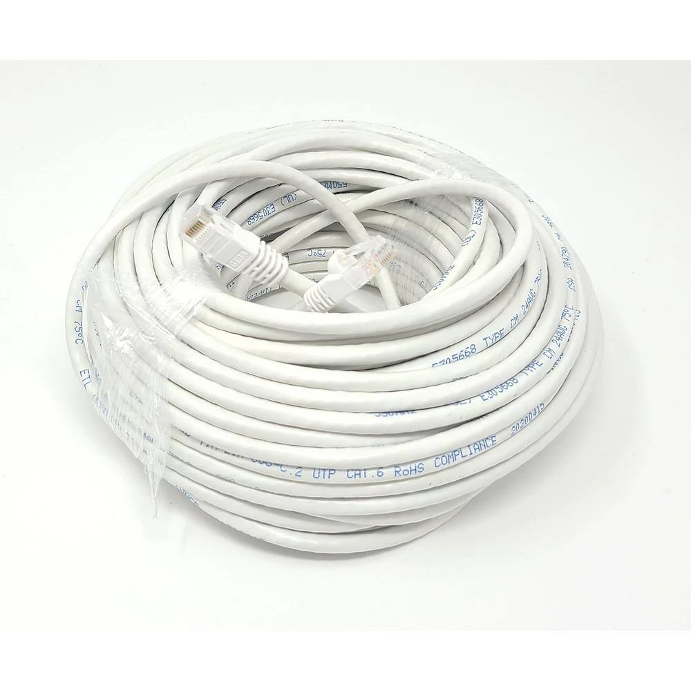 50 ft. Cat6 Molded Snagless RJ45 UTP Networking Patch 24 AWG Cable, White by Micro Connectors, Inc 5 50 ft. Cat6 Molded Snagless RJ45 UTP Networking Patch 24 AWG Cable, White by Micro Connectors, Inc - Image 5
