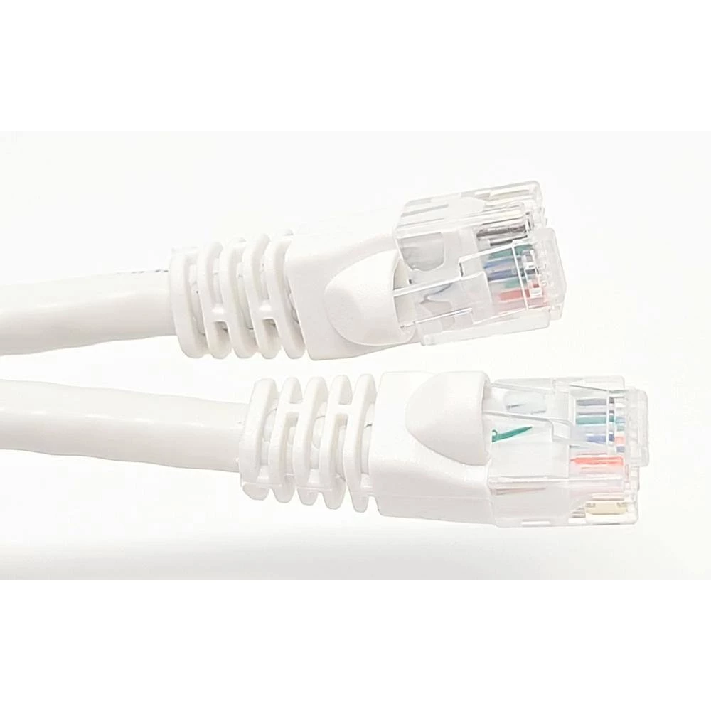 50 ft. Cat6 Molded Snagless RJ45 UTP Networking Patch 24 AWG Cable, White by Micro Connectors, Inc 2 50 ft. Cat6 Molded Snagless RJ45 UTP Networking Patch 24 AWG Cable, White by Micro Connectors, Inc - Image 2
