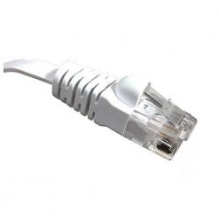 75 ft. RJ45 CAT6 Unshielded Twisted Pair Patch Cable, Flat White by Micro Connectors, Inc -Revo Shop micro connectors inc ethernet cables e08 075fl w 4f 1000