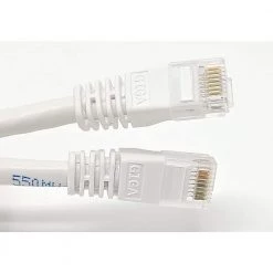 75 ft. Category 6 UTP RJ45 Patch 24 AWG Cable, White by Micro Connectors, Inc