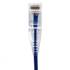 100 ft. 28 AWG Ultra Slim CAT6 RJ45 Unshielded Twisted Pair Patch Cable, Blue by Micro Connectors, Inc -Revo Shop micro connectors inc ethernet cables e08 100bl slim 1f 1000