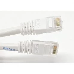 100 ft. 24 AWG Cat6 Molded Snaggles RJ45 UTP Networking Patch Cable, White by Micro Connectors, Inc -Revo Shop micro connectors inc ethernet cables e08 100w 44 1000