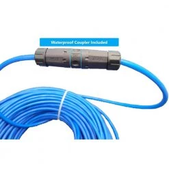 200 ft. CAT6 Outdoor-Rated Shielded Ethernet Cable Kit with Waterproof Coupler in Blue by Micro Connectors, Inc -Revo Shop micro connectors inc ethernet cables e08 200blou kt 4f 1000