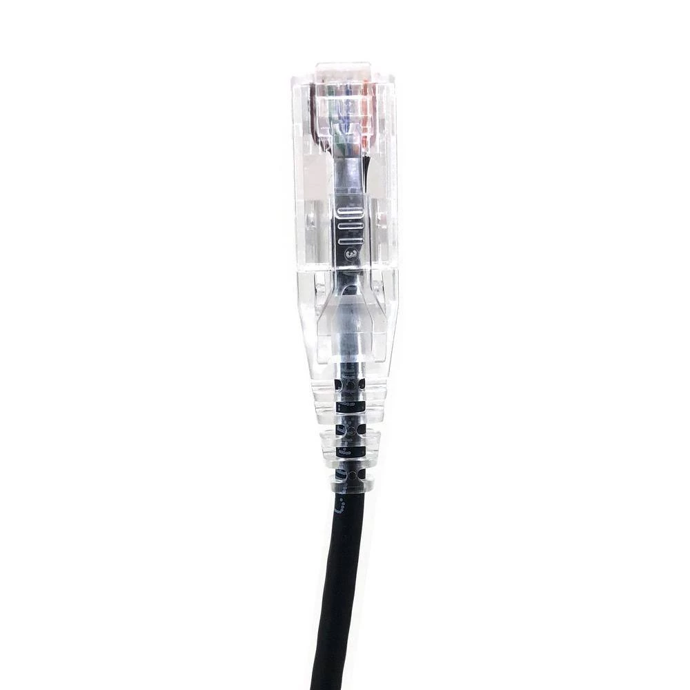 1 ft. Black CAT 6A 10 Gbps UTP 28 AWG Ultra Slim Ethernet Cable (5-Pack) by Micro Connectors, Inc 2 1 ft. Black CAT 6A 10 Gbps UTP 28 AWG Ultra Slim Ethernet Cable (5-Pack) by Micro Connectors, Inc - Image 2