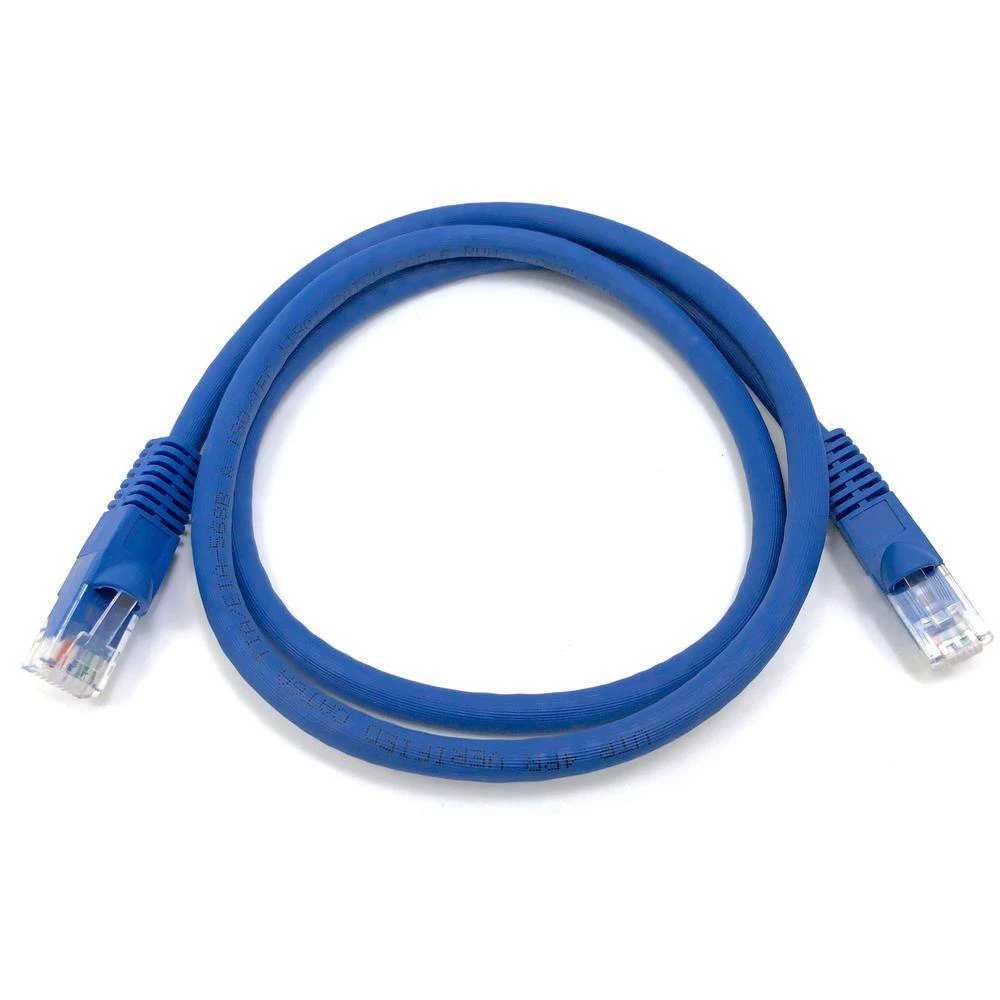 1 ft. Cat 6A 10GB UTP Cable, Blue (5 per box) by Micro Connectors, Inc 2 1 ft. Cat 6A 10GB UTP Cable, Blue (5 per box) by Micro Connectors, Inc - Image 2