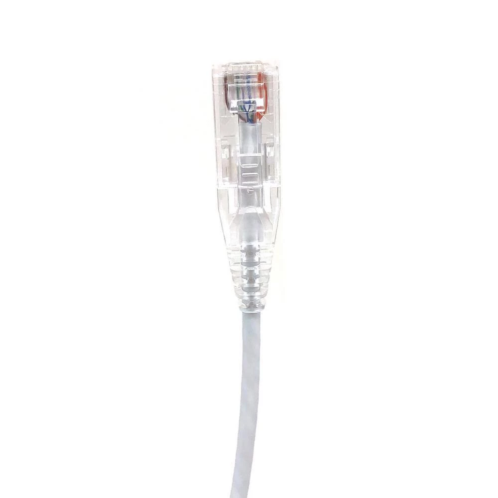 1 ft. CAT 6A 10 Gbps UTP 28 AWG Ultra Slim Ethernet Cable, White (5-Pack) by Micro Connectors, Inc 4 1 ft. CAT 6A 10 Gbps UTP 28 AWG Ultra Slim Ethernet Cable, White (5-Pack) by Micro Connectors, Inc - Image 4