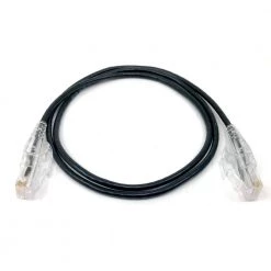 3 ft. CAT 6A 10 Gbps UTP 28 AWG Ultra Slim Ethernet Cable, Black (5-Pack) by Micro Connectors, Inc -Revo Shop micro connectors inc ethernet cables e09 003b sl5 44 1000