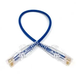 3 ft. Cat 6 Amp28 AWG Ultra Slim Patch Cable, Blue (5-Pack) by Micro Connectors, Inc -Revo Shop micro connectors inc ethernet cables e09 003bl sl5 44 1000