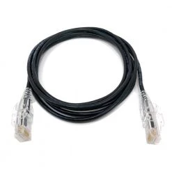 7 ft. CAT 6A 10 Gbps UTP 28 AWG Ultra Slim Ethernet Cable, Black (5-Pack) by Micro Connectors, Inc -Revo Shop micro connectors inc ethernet cables e09 007b sl5 44 1000