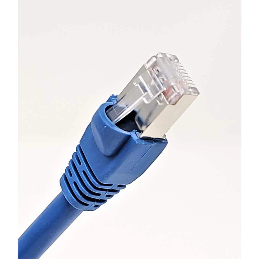 75 ft. CAT 6 A 10G Shielded STP Patch Cable, Blue by Micro Connectors, Inc 4 75 ft. CAT 6 A 10G Shielded STP Patch Cable, Blue by Micro Connectors, Inc - Image 4