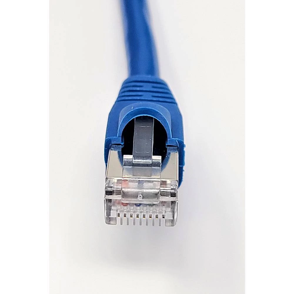 100 ft. CAT 6 A 10G Shielded STP Patch Cable, Blue by Micro Connectors, Inc 3 100 ft. CAT 6 A 10G Shielded STP Patch Cable, Blue by Micro Connectors, Inc - Image 3