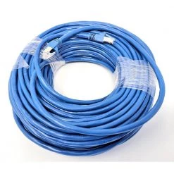 100 ft. CAT 6 A 10G Shielded STP Patch Cable, Blue by Micro Connectors, Inc