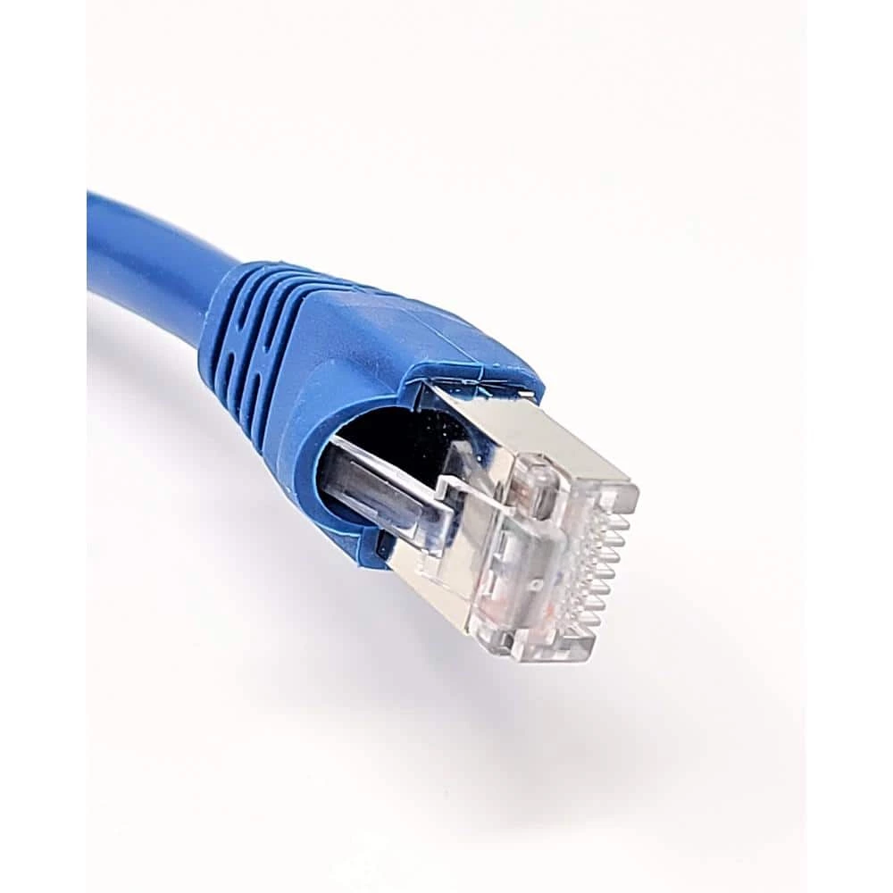 100 ft. CAT 6 A 10G Shielded STP Patch Cable, Blue by Micro Connectors, Inc 2 100 ft. CAT 6 A 10G Shielded STP Patch Cable, Blue by Micro Connectors, Inc - Image 2