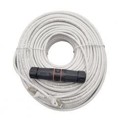 200 ft. CAT6A Industrial Outdoor-Rated Shielded Ethernet 26AWG White-Cable Kit with Waterproof Coupler by Micro Connectors, Inc -Revo Shop micro connectors inc ethernet cables e09 200wou kt 44 1000