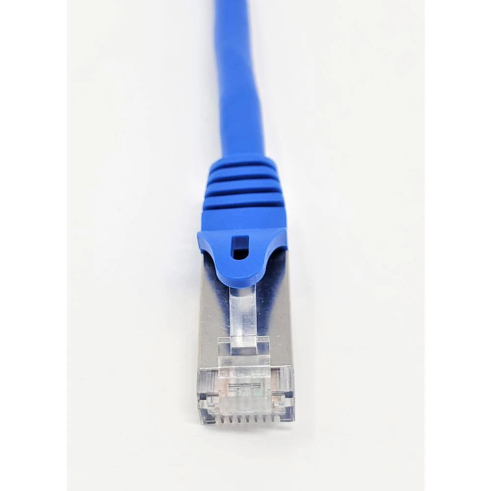 1 ft. CAT 7 SFTP Double Shielded RJ45 Snagless Ethernet Cable, Blue (5-Pack) by Micro Connectors, Inc 4 1 ft. CAT 7 SFTP Double Shielded RJ45 Snagless Ethernet Cable, Blue (5-Pack) by Micro Connectors, Inc - Image 4