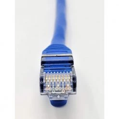 1 ft. CAT 7 SFTP Double Shielded RJ45 Snagless Ethernet Cable, Blue (5-Pack) by Micro Connectors, Inc 7 1 ft. CAT 7 SFTP Double Shielded RJ45 Snagless Ethernet Cable, Blue (5-Pack) by Micro Connectors, Inc -Revo Shop micro connectors inc ethernet cables e11 001bl 5 4f 1000