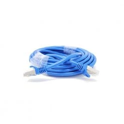 SFTP 25 ft. 26 AWG CAT 7 Double Shielded RJ45 Snagless Ethernet Cable, Blue by Micro Connectors, Inc