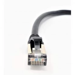 1 ft. CAT 8 SFTP 26AWG Double Shielded RJ45 Snagless Ethernet Cable Black (5-Pack) by Micro Connectors, Inc -Revo Shop micro connectors inc ethernet cables e12 001b 5 4f 1000
