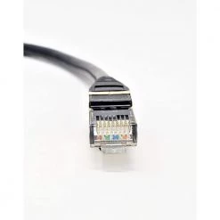 7 ft. CAT 8 SFTP 26AWG Double Shielded RJ45 Snagless Ethernet Cable Black (5-Pack) by Micro Connectors, Inc