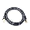 10 ft. CAT 8 SFTP 26AWG Double Shielded RJ45 Snagless Ethernet Cable Black by Micro Connectors, Inc
