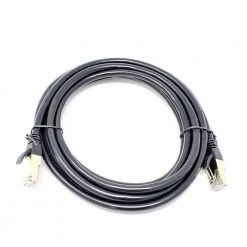14 ft. CAT8 SFTP 26AWG Double Shielded RJ45 Snagless Ethernet Cable Black by Micro Connectors, Inc