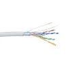 500 ft. CAT 6A Solid and Shielded (F/UTP) CMR Riser Bulk White Ethernet Cable by Micro Connectors, Inc