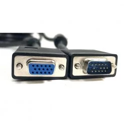 50 ft. X/S/VGA Coaxial HD15 Male to Female Extension Cable Double Shield with Ferrites by Micro Connectors, Inc