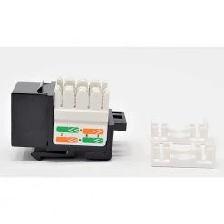 Cat6 Punch Down Keystone in Jack/Black (10-Pack) by Micro Connectors, Inc -Revo Shop micro connectors inc network cable testers frt 840b 10 1f 1000