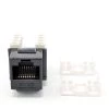Cat6 Punch Down Keystone in Jack/Black (10-Pack) by Micro Connectors, Inc