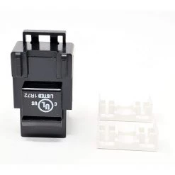 Cat6 Punch Down Keystone in Jack/Black (10-Pack) by Micro Connectors, Inc -Revo Shop micro connectors inc network cable testers frt 840b 10 fa 1000