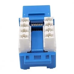 CAT 6 Punch Down Keystone in Jack/Blue (10-Pack) by Micro Connectors, Inc -Revo Shop micro connectors inc network cable testers frt 840bl 10 44 1000