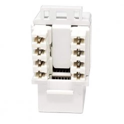 CAT 6 Punch Down Keystone in Jack/White (10-Pack) by Micro Connectors, Inc -Revo Shop micro connectors inc network cable testers frt 840w 10 4f 1000