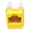 CAT 6 Punch Down Keystone in Jack/Yellow (10-Pack) by Micro Connectors, Inc