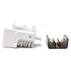 CAT 6A Punch Down Keystone in Jack/White (10-Pack) by Micro Connectors, Inc -Revo Shop micro connectors inc network cable testers frt 860w 10 1f 1000