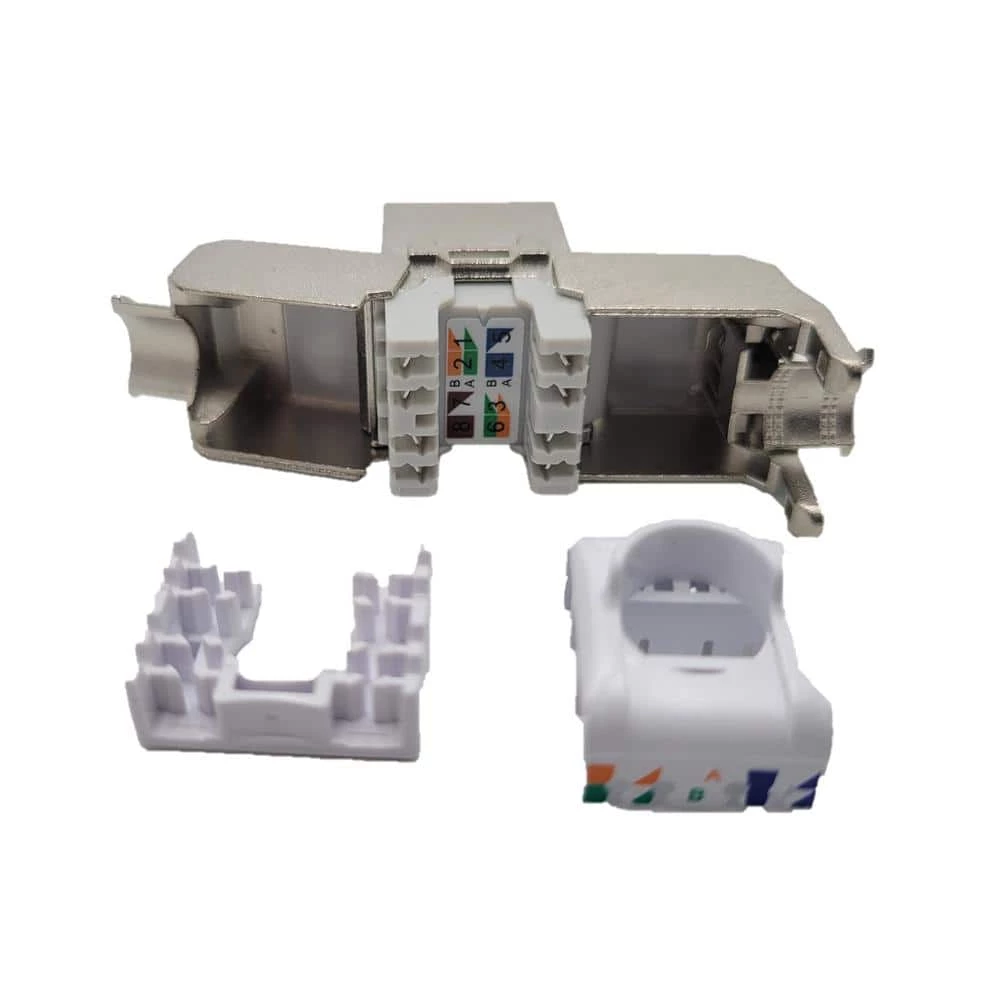 CAT 6A Shielded and Tool Less Keystone Jack (6-Pack) by Micro Connectors, Inc 1 CAT 6A Shielded and Tool Less Keystone Jack (6-Pack) by Micro Connectors, Inc