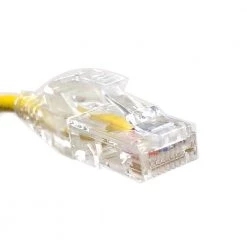 10 ft. 28AWG Ultra Slim CAT 6 Patch Cables, Yellow (5 per Box) by Micro Connectors, Inc -Revo Shop micro connectors inc telephone cords e08 010y sl5 40 1000