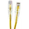 10 ft. 28AWG Ultra Slim CAT 6 Patch Cables, Yellow (5 per Box) by Micro Connectors, Inc