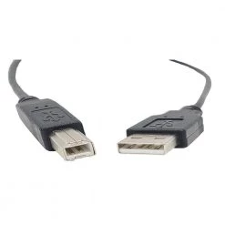 6 ft. USB 2.0 A to B Cable in Black (2-Pack) by Micro Connectors, Inc -Revo Shop micro connectors inc usb cables e07 121blk 2p 1f 1000