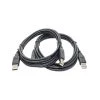 6 ft. USB 2.0 A to B Cable in Black (2-Pack) by Micro Connectors, Inc