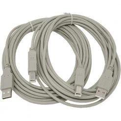 10 ft. USB 2.0 A to B Cable (2-Pack) by Micro Connectors, Inc