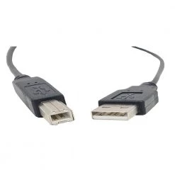 10 ft. USB 2.0 A to B Cable in Black (2-Pack) by Micro Connectors, Inc -Revo Shop micro connectors inc usb cables e07 122blk 2p 1f 1000
