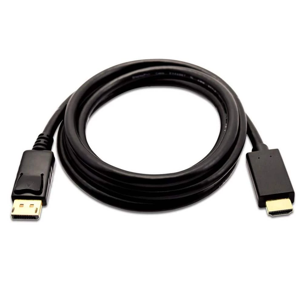 10 ft. DisplayPort To HDMI (28AWG) Cable 4K with Latch by Micro Connectors, Inc 1 10 ft. DisplayPort To HDMI (28AWG) Cable 4K with Latch by Micro Connectors, Inc