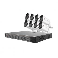 Ultra HD Audio Capable 16-Channel 5MP 3TB NVR Surveillance System with 8 Indoor/Outdoor Cameras by Revo