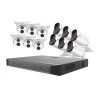 Ultra HD Audio Capable 16-Channel 5MP 4TB NVR Surveillance System with 12 Indoor/Outdoor Cameras by Revo