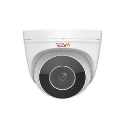 4MP IP Commercial Grade Indoor/Outdoor Surveillance Turret Camera with Motorized Lens & Built-In Microphone by Revo